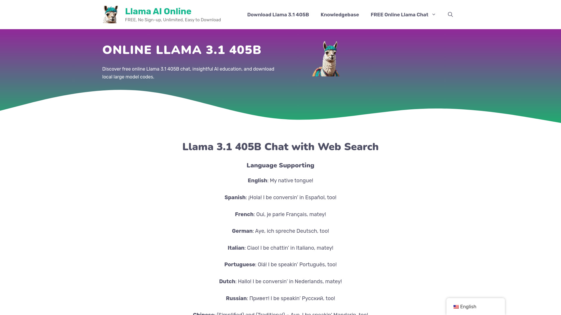 Llama AI Online logo