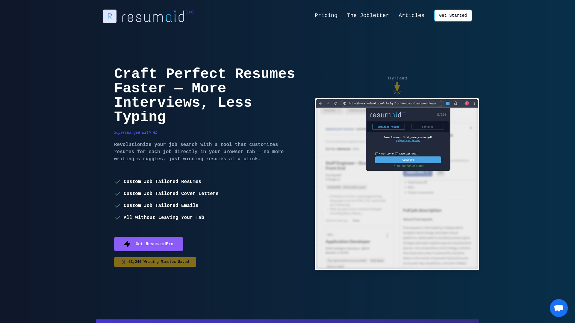 ResumaidPro logo