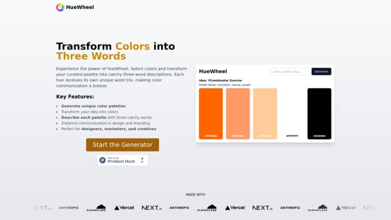 Smart Huewheel AI Tool Review
