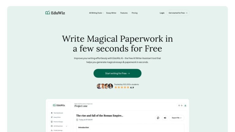 New Eduwiz AI AI Tool Review