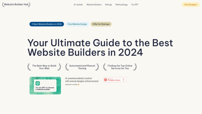 Powerful Website Builder Hub AI Tool Review