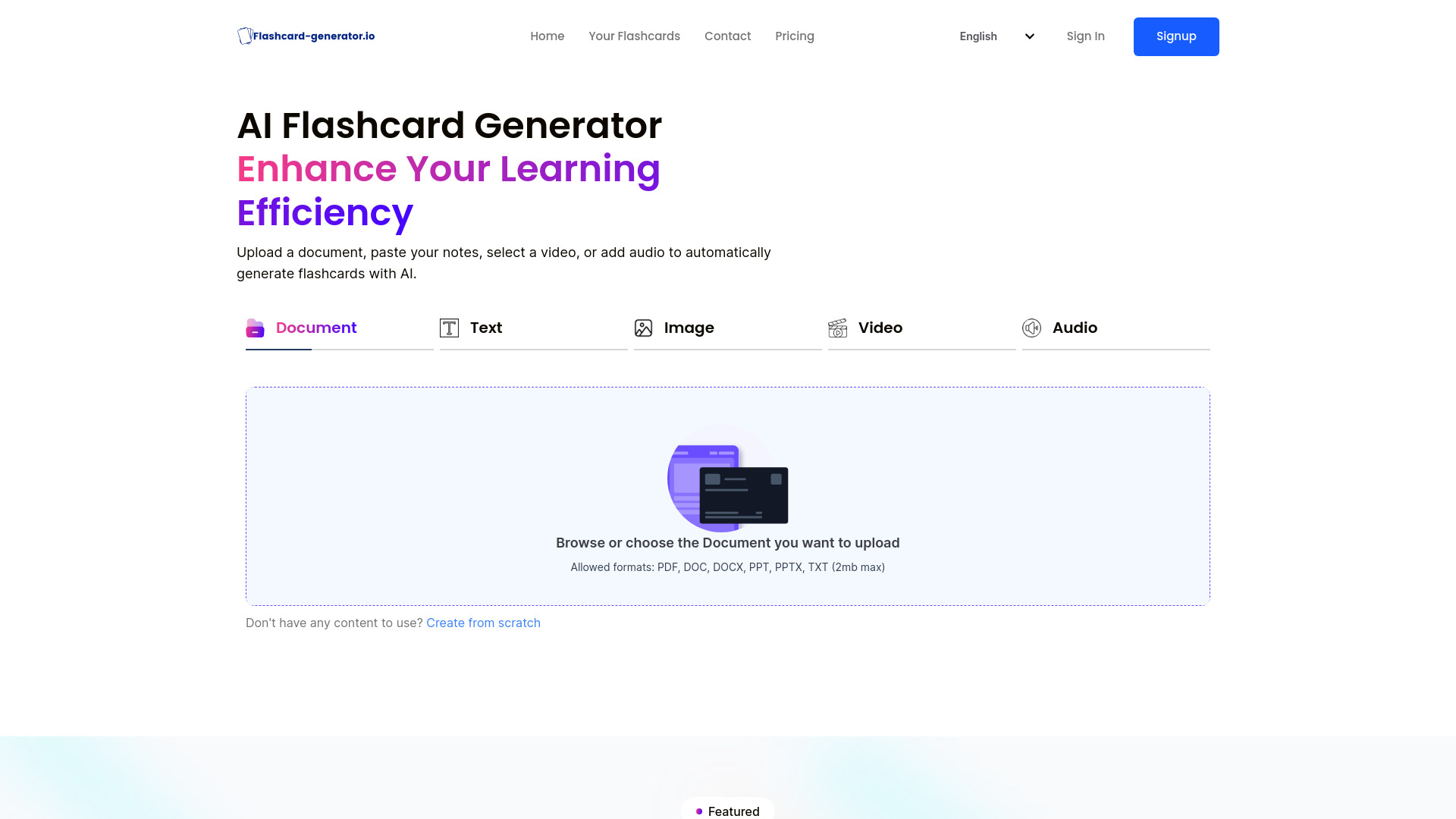 Flashcard Generator logo