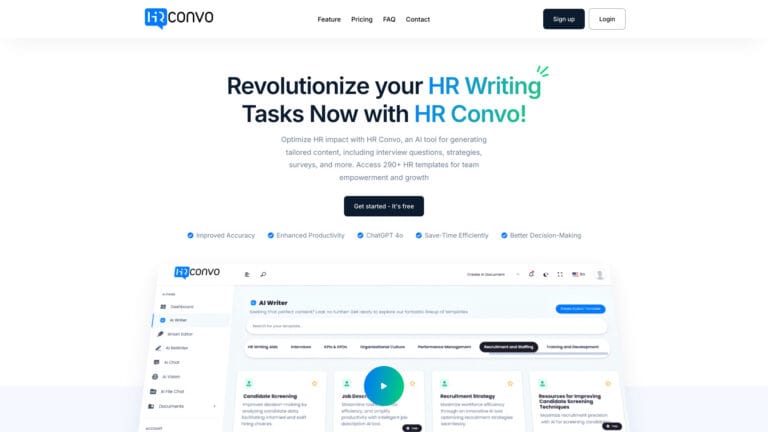 Powerful Hr Convo AI Tool Review
