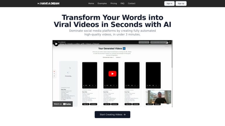 Popular I Have A Dream AI Tool Review