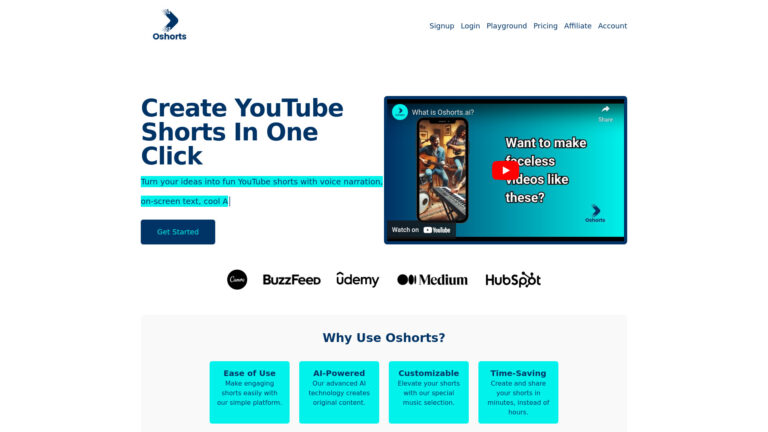 New Oshorts.ai AI Tool Review