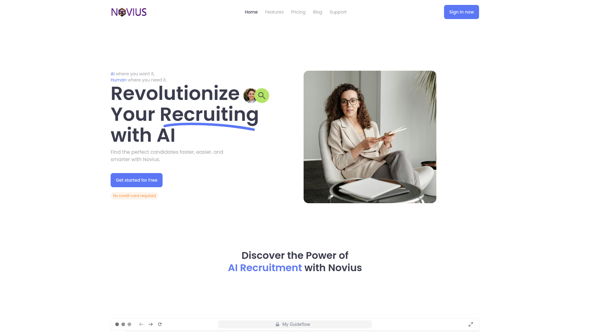 Novius AI Recruiter logo
