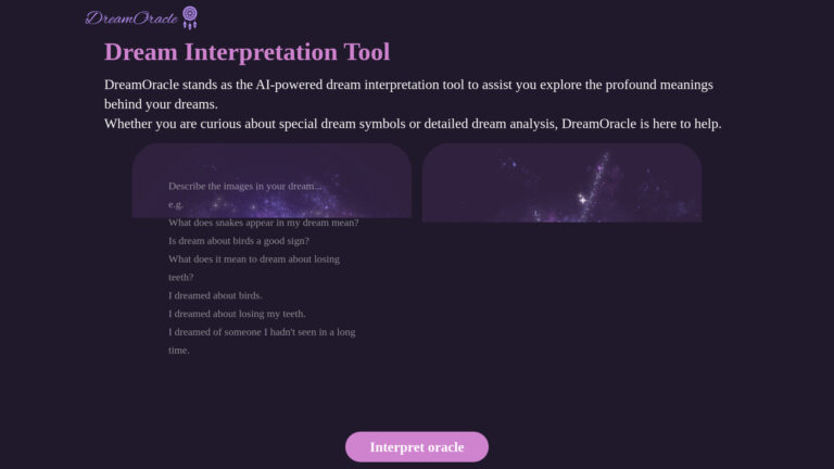 Top Dreamoracle AI Tool Review