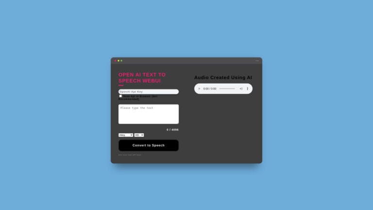 Popular Openai Text To Speech Webui AI Tool Review