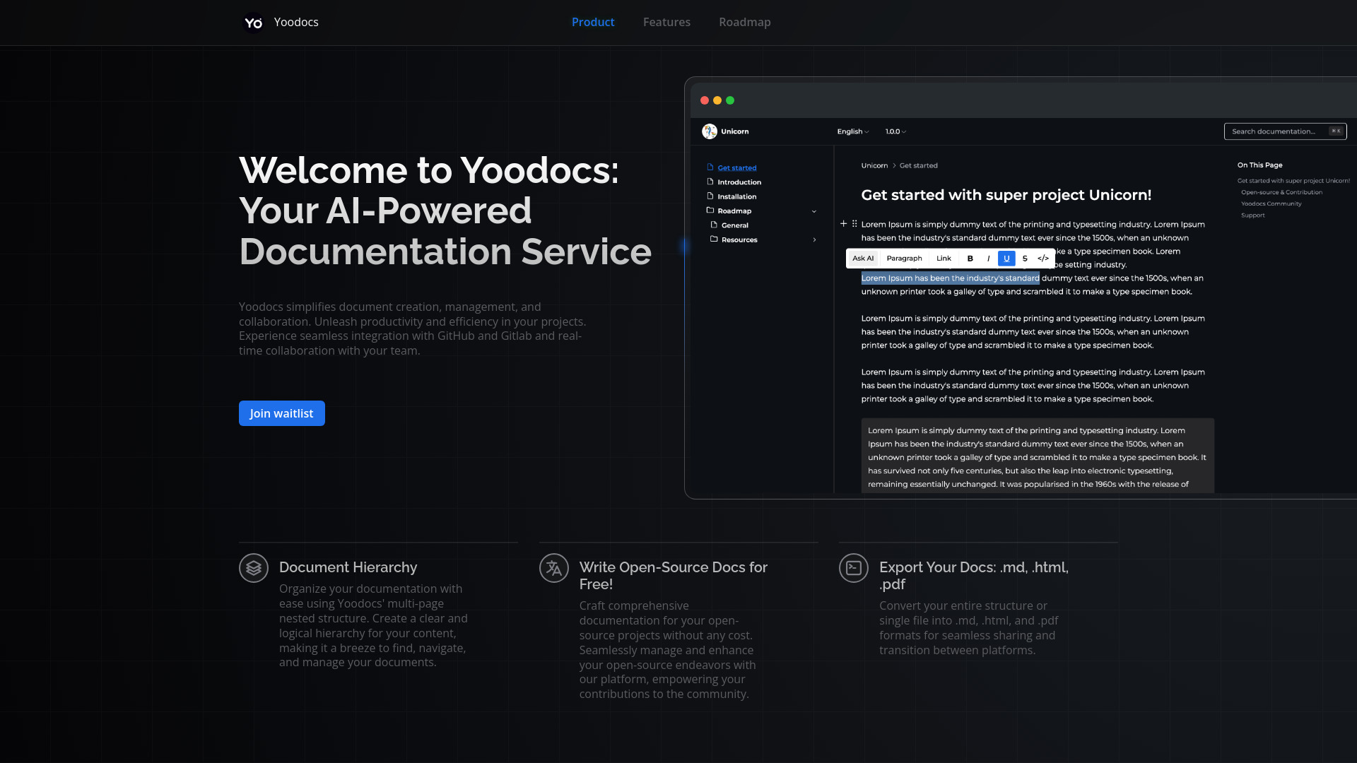 Yoodocs logo