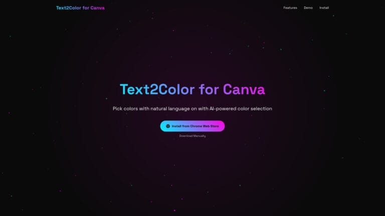 Free Text2color For Canva AI Tool Review