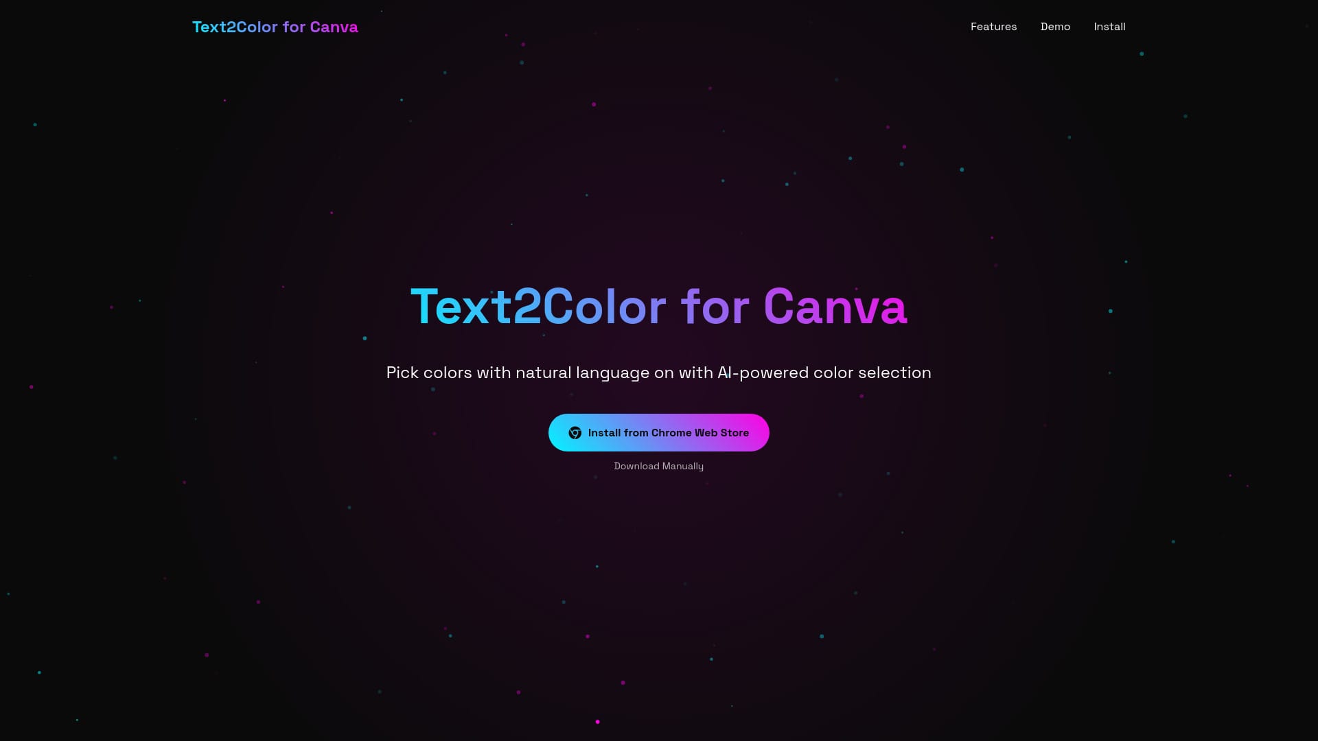 Text2Color for Canva logo