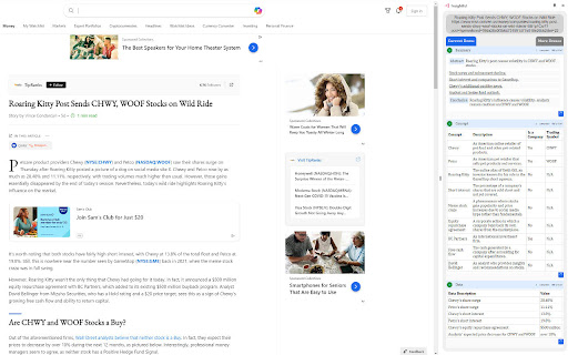 Insightful MSN ai chrome extension logo