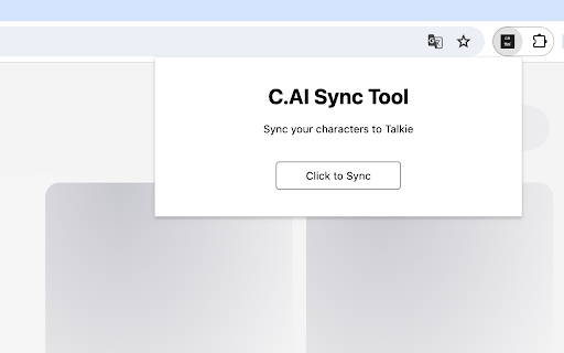 Character AI Synchronizer ai chrome extension