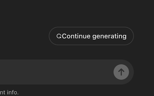 Chat GPT Continue Generating Button Auto Clicker ai chrome extension