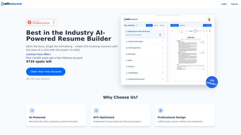 Popular Refit Resume AI Tool Review