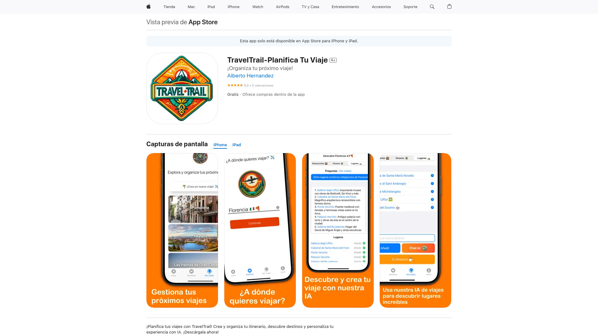 TravelTrail logo