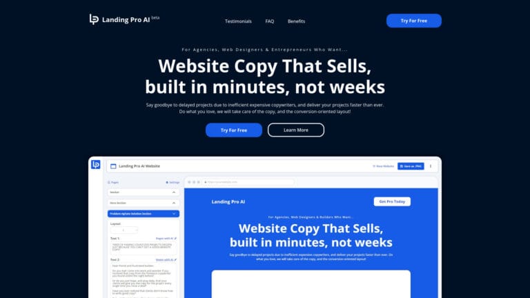 Popular Landing Pro AI AI Tool Review