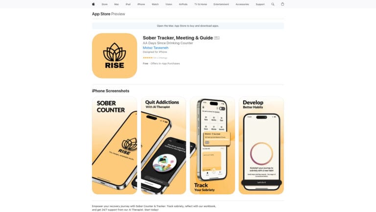 Trending Sober Counter & Therapy AI Tool Review