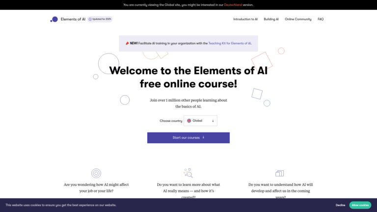 Advanced Elements Of AI AI Tool Review