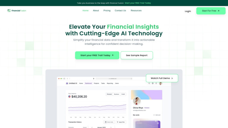 Trending Financial Fusion AI Tool Review