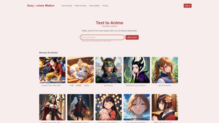 Advanced Easy Anime Maker AI Tool Review