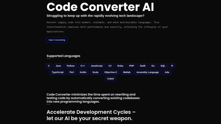 Trending Code Converter AI AI Tool Review