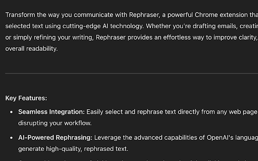 Rephraser ai chrome extension logo