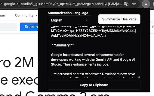 Web Distiller AI ai chrome extension