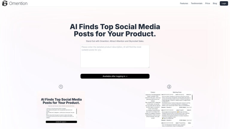 Trending Omention AI Tool Review