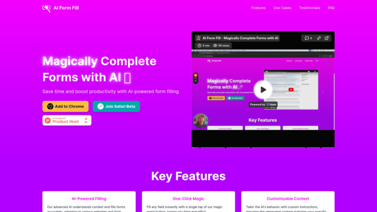 Smart AI Form Fill AI Tool Review