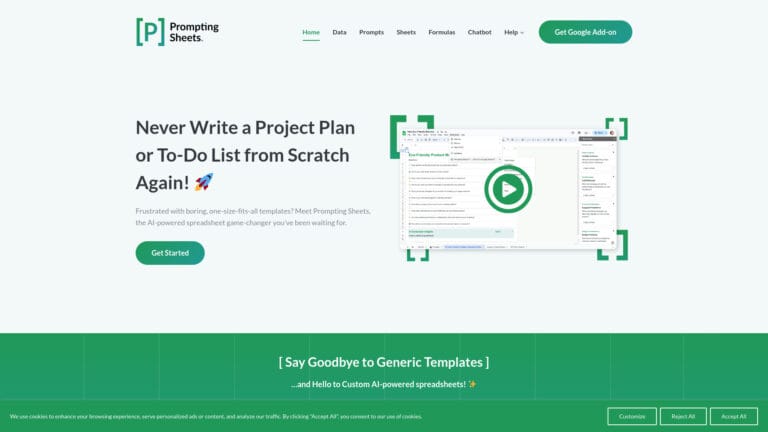 New Prompting Sheets AI Tool Review