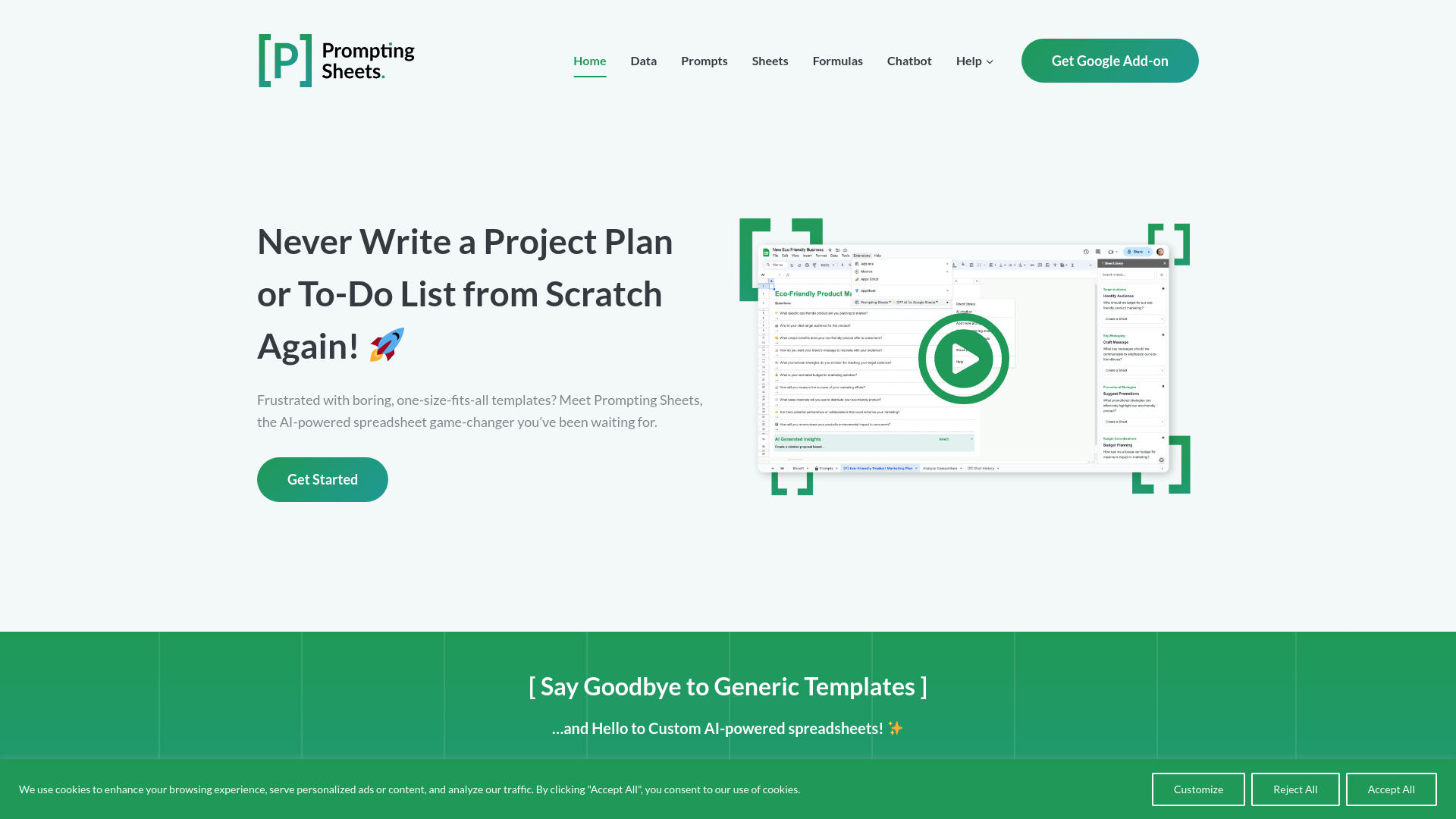 Prompting Sheets logo