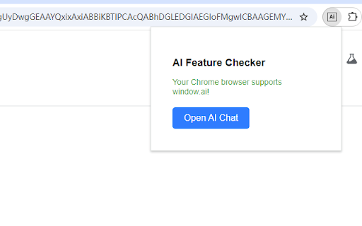 AI Feature Checker ai chrome extension logo
