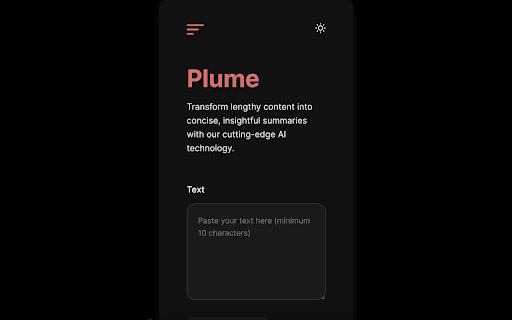 Plume ai chrome extension logo