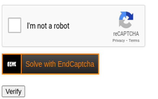 End Captcha ai chrome extension logo