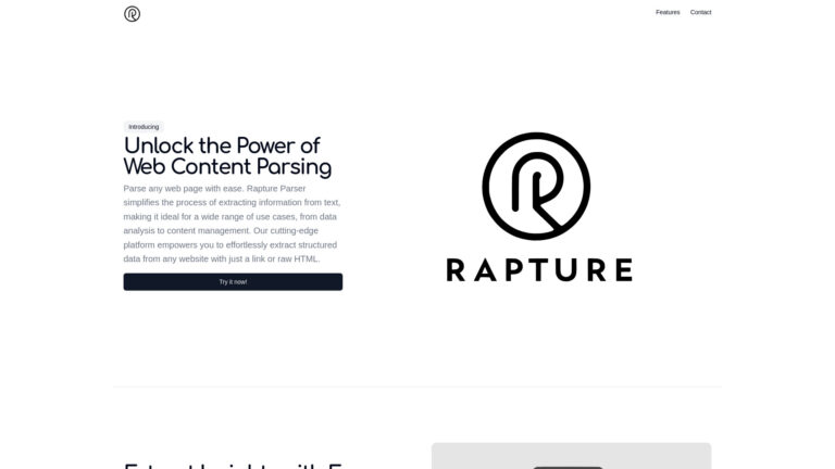 Powerful Rapture Parser AI Tool Review