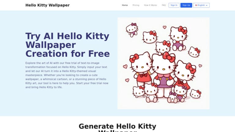 Smart Hello Kitty Wallpaper AI AI Tool Review