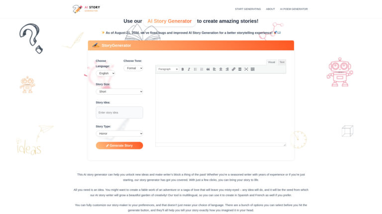 Best Storygenerate AI Tool Review