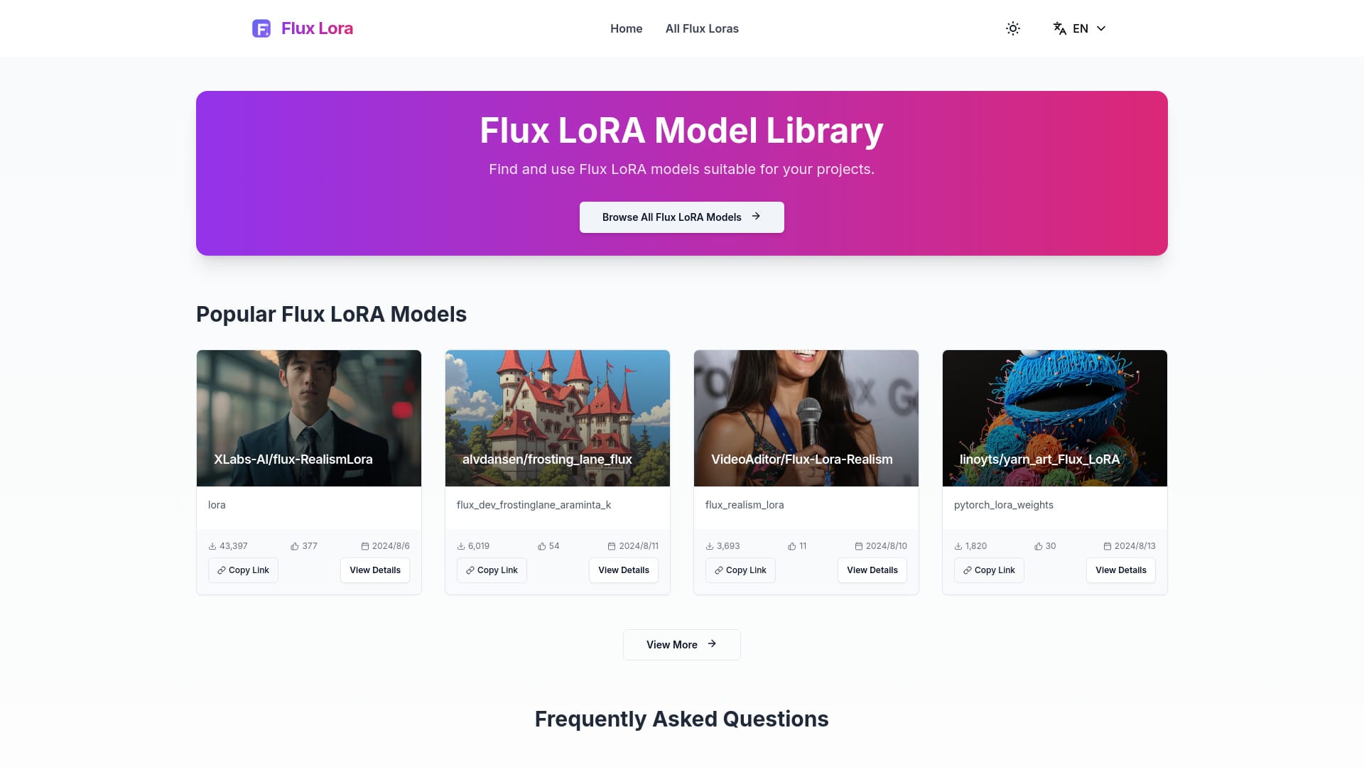Flux LoRA Model Library logo