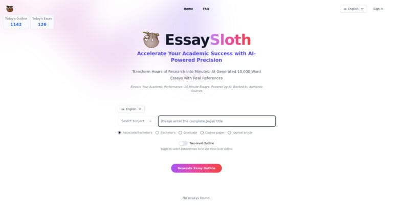 Powerful Essaysloth AI Tool Review