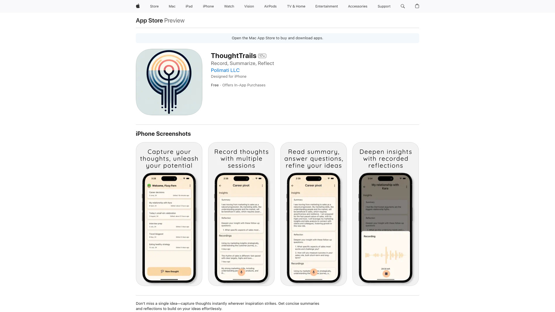 ThoughtTrails logo
