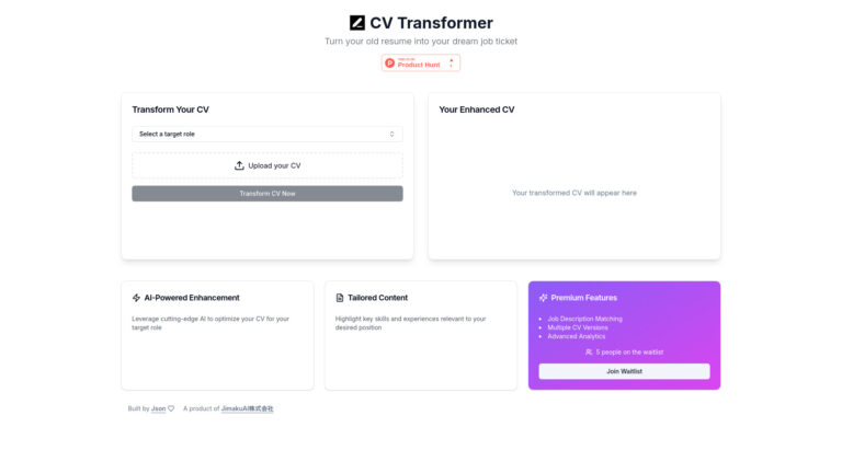 Trending Cv Transformer AI Tool Review