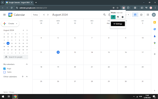 Google Calendar Event Creator ai chrome extension logo