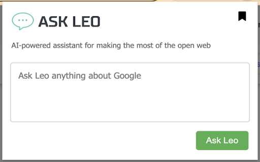 Leo Page Assistant ai chrome extension logo