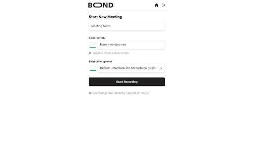 BOND v1 ai chrome extension logo