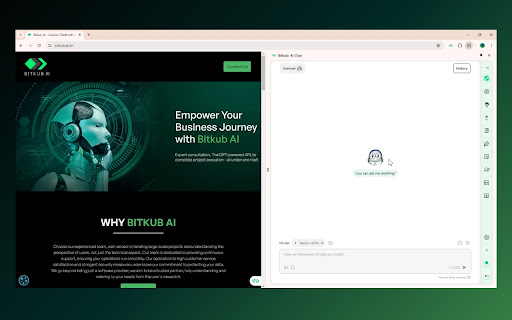 Bitkub Moonshot AI Assistant ai chrome extension logo