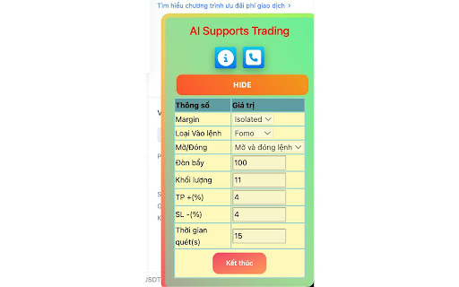 AI Supports Trading Extension ai chrome extension