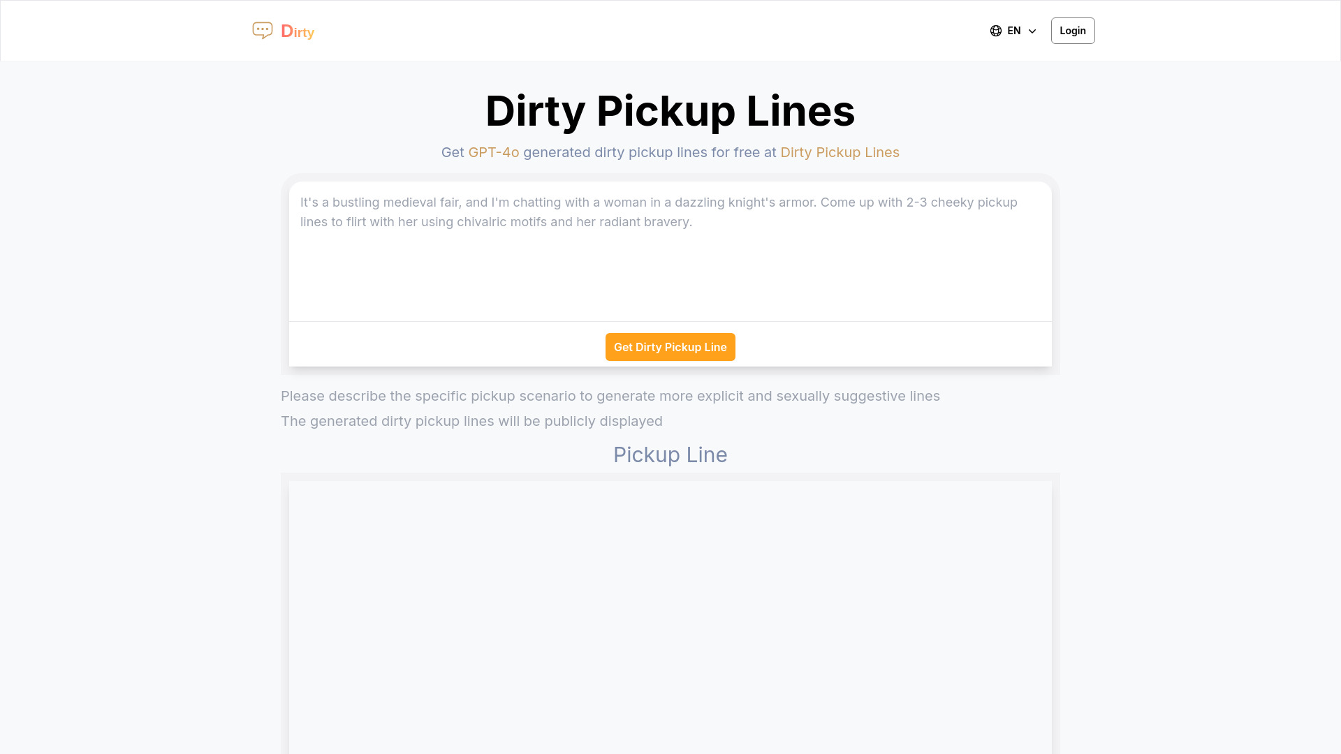 Dirty Pickup Lines logo