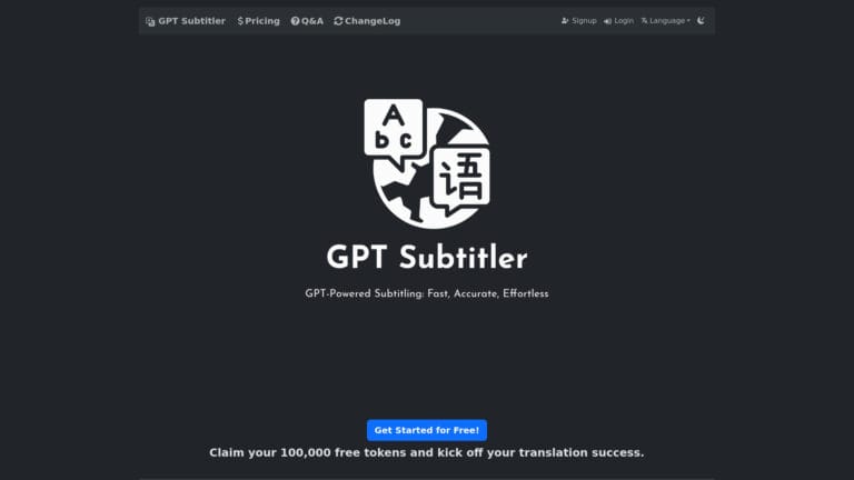 Advanced Gpt Subtitler AI Tool Review