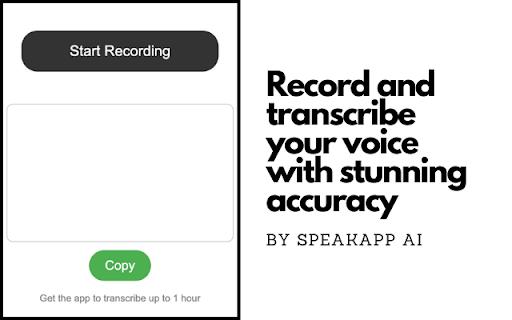 Voice Transcription ai chrome extension logo
